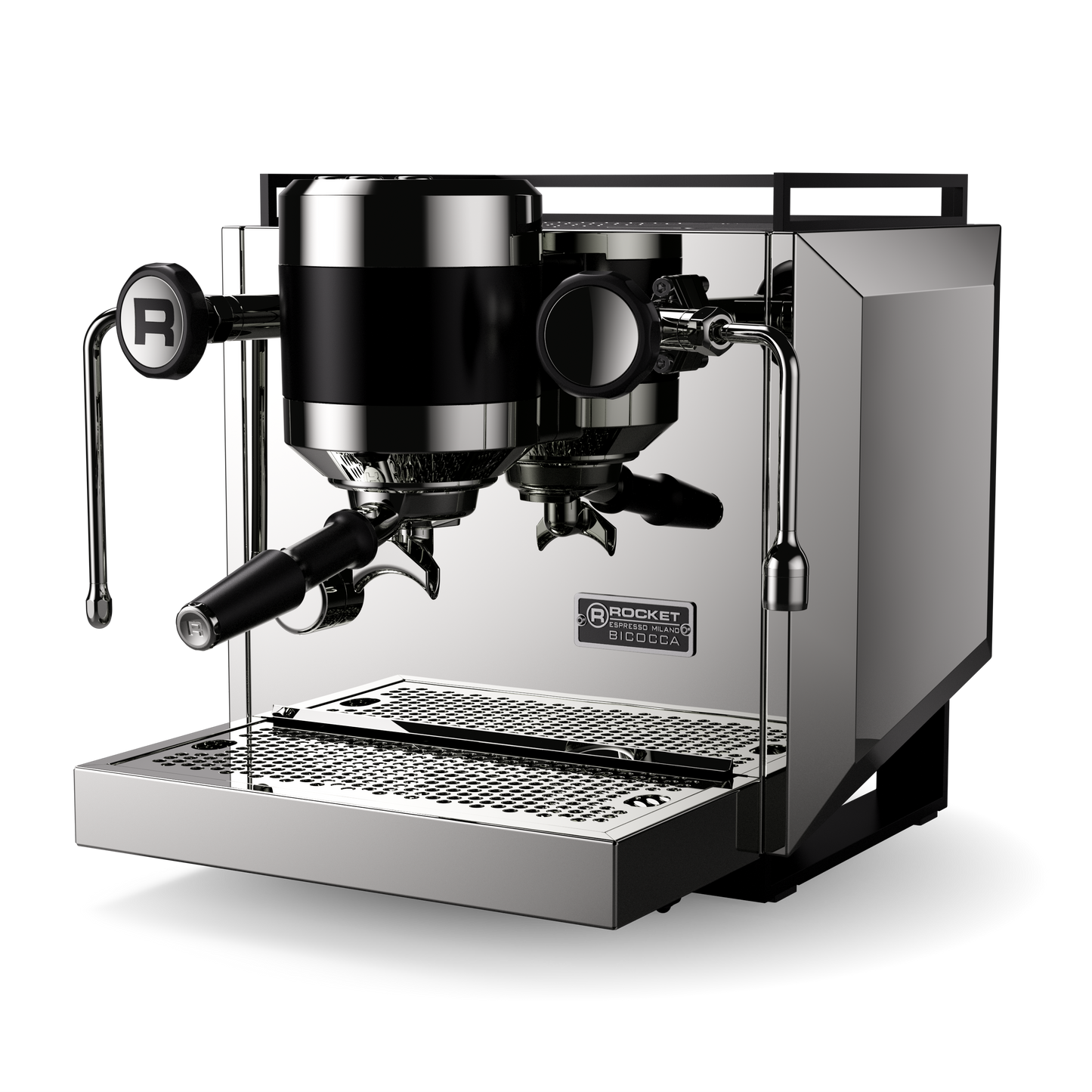 Chrome Rocket Espresso Bicocca Espresso Machine Dual boiler Chrome FREKKO