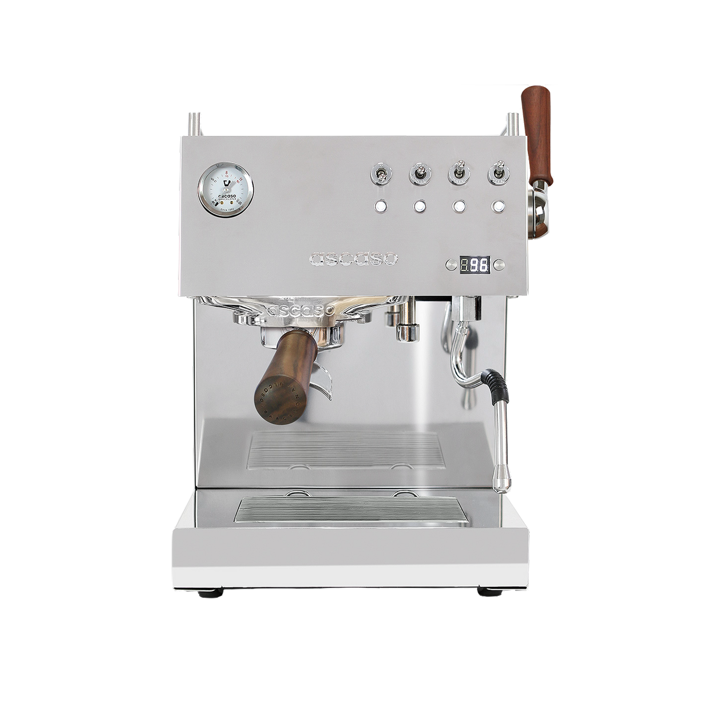 Ascaso Steel DUO PLUS RVS voorkant