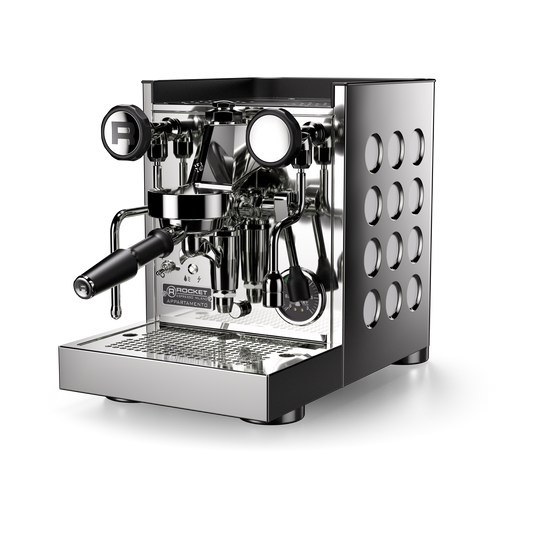 Chrome White Rocket Espresso Appartamento TCA Front view at official Rocket dealer FREKKO