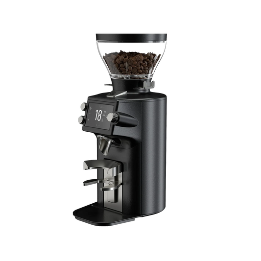 Mahlkönig X64 SD koffiemolen zwart met display aan