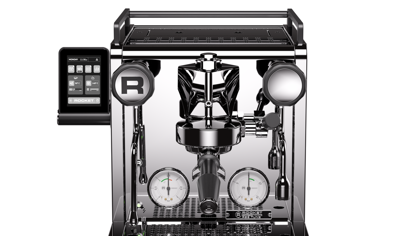 Rocket Espresso R58 Tune Espresso machine Front Chrome